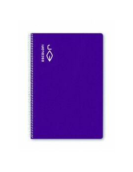 Caderno ESCOLOFI 5 Unidades Violeta Quarto 50 Folhas