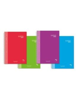 Caderno Pacsa Premium Extra Multicolor Din A4 4 Peças 80 Folhas
