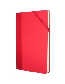 Caderno de Notas Milan Paperbook Branco Vermelho 21 x 14,6 x 1,6 cm
