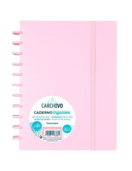 Caderno Carchivo Ingeniox Cor de Rosa A4