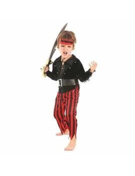 Fantasia para Crianças Vermelho Pirata (4 Peças)