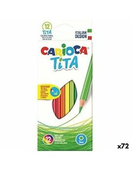 Conjunto de Lápis Carioca Tita 12 Peças Multicolor (72 Unidades)