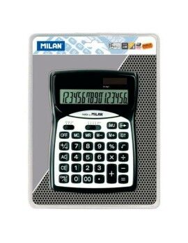 Calculadora Milan Preto Plástico 18,7 x 13,5 x 2,5 cm