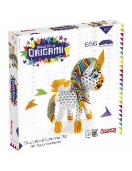 Jogo de Trabalhos Manuais com Papel Lansay Unicorn 3D