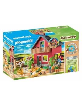 Playset Playmobil 71248 Country Furnished House with Barrow and Cow 137 Peças