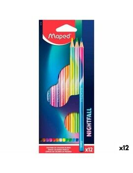Lápis de cores Maped Nightfall Multicolor 12 Peças (12 Unidades)