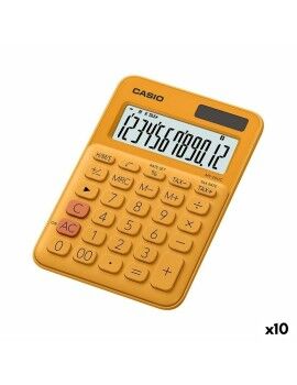 Calculadora Casio MS-20UC 2,3 x 10,5 x 14,95 cm Laranja (10 Unidades)