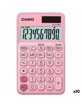 Calculadora Casio SL-310UC Cor de Rosa (10 Unidades)