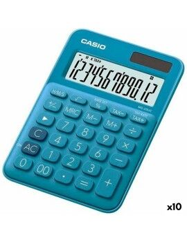 Calculadora Casio MS-20UC 2,3 x 10,5 x 14,95 cm Azul (10 Unidades)