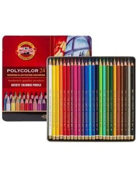 Lápis de cores Michel Polycolor 24 Peças Multicolor