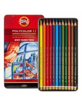 Lápis de cores Michel Polycolor 12 Peças Multicolor
