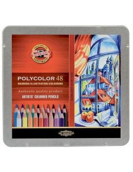 Lápis de cores Michel Polycolor 48 Peças Multicolor