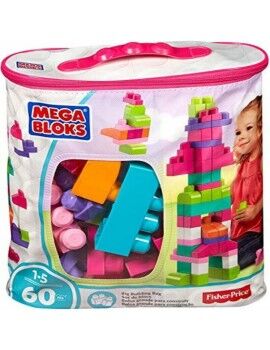 Jogo de Construção Megablocks DCH54 60 Peças Multicolor Cor de Rosa + 1 Ano