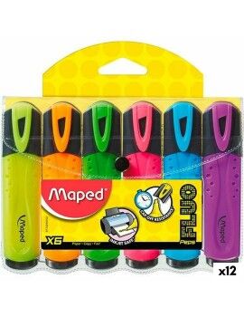 Marcador Fluorescente Maped Peps Classic Multicolor (12 Unidades)