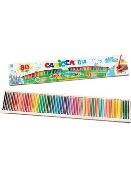 Lápis de cores Carioca Tita Multicolor 80 Peças