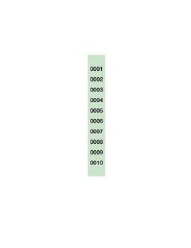 Tiras de Números para Rifa Apli 1-1000 10 Peças 30 x 210 mm