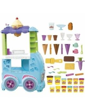 Jogo de Plasticina Play-Doh Giant Ice Cream Truck 25 Peças Gelado