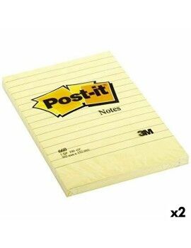 Notas Adesivas Post-it XL 15,2 x 10,2 cm Amarelo (2 Unidades)