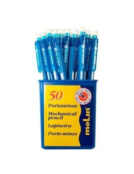 Mechanical pencil set Molin Azul 0,5 mm (50 Peças)