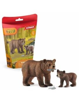 Figuras Schleich 42473 Maman grizzly avec ourson Plástico