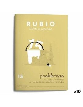 Caderno quadriculado Rubio Nº15 A5 Espanhol 20 Folhas (10 Unidades)