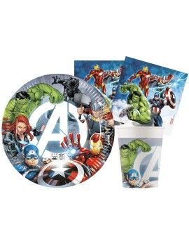 Conjunto Artigos de Festa The Avengers Multicolor (Recondicionado A)