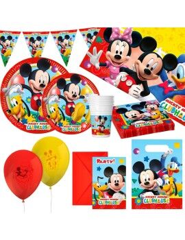 Conjunto Artigos de Festa Mickey Mouse 66 Peças