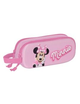 Malas para tudo duplas Minnie Mouse 3D Cor de Rosa 21 x 8 x 6 cm