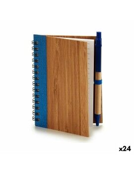 Caderno de Argolas com Caneta Bambu 1 x 13 x 10,5 cm (24 Unidades)