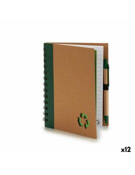 Caderno de Argolas com Caneta Cartão Reciclado 1 x 18 x 14 cm (12 Unidades)