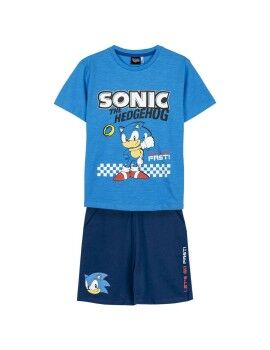 Conjunto de Vestuário Sonic Azul