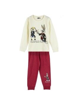 Pijama Infantil Warner Bros Vermelho Bege
