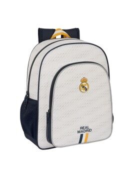 Mochila Escolar Real Madrid C.F. Branco 32 X 38 X 12 cm