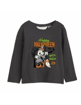 Shirt Infantil Minnie Mouse Halloween Cinzento escuro