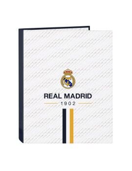 Pasta com argolas Real Madrid C.F. Branco A4 26.5 x 33 x 4 cm