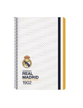 Caderno Real Madrid C.F. Branco A4 80 Folhas