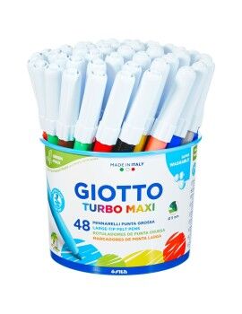 Conjunto de Canetas de Feltro Giotto Maxi 48 Unidades Multicolor