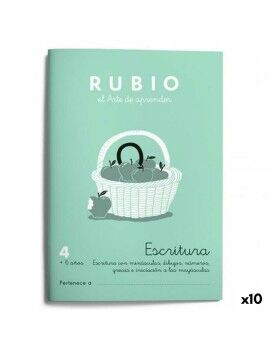 Writing and calligraphy notebook Rubio Nº 4 A5 Espanhol 20 Folhas (10 Unidades)