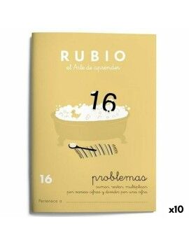 Caderno quadriculado Rubio Nº 16 A5 Espanhol 20 Folhas (10 Unidades)