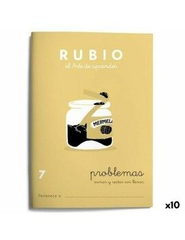 Caderno quadriculado Rubio Nº 7 A5 Espanhol 20 Folhas (10 Unidades)