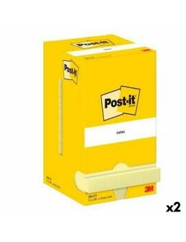 Notas Adesivas Post-it 76 x 76 mm Amarelo (2 Unidades)