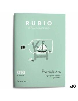 Writing and calligraphy notebook Rubio Nº10 A5 Espanhol 20 Folhas (10 Unidades)