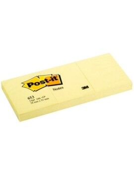 Bloco de Notas Post-it 653 20 Peças Pack Amarelo 100 Folhas 38 x 51 mm (36...