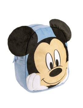 Mochila Escolar Mickey Mouse Azul Claro 18 x 22 x 8 cm